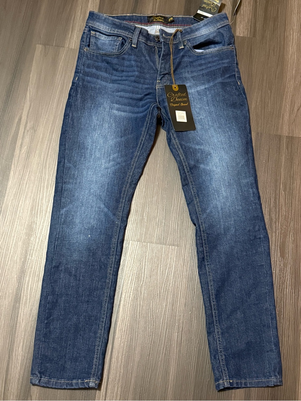Men's Dark Blue Stretch Denim Jeans -BRAND NEW w/tags